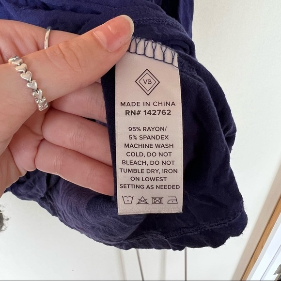 Vera Bradley Patterned V Neck Blouse - Picture 5 of 5